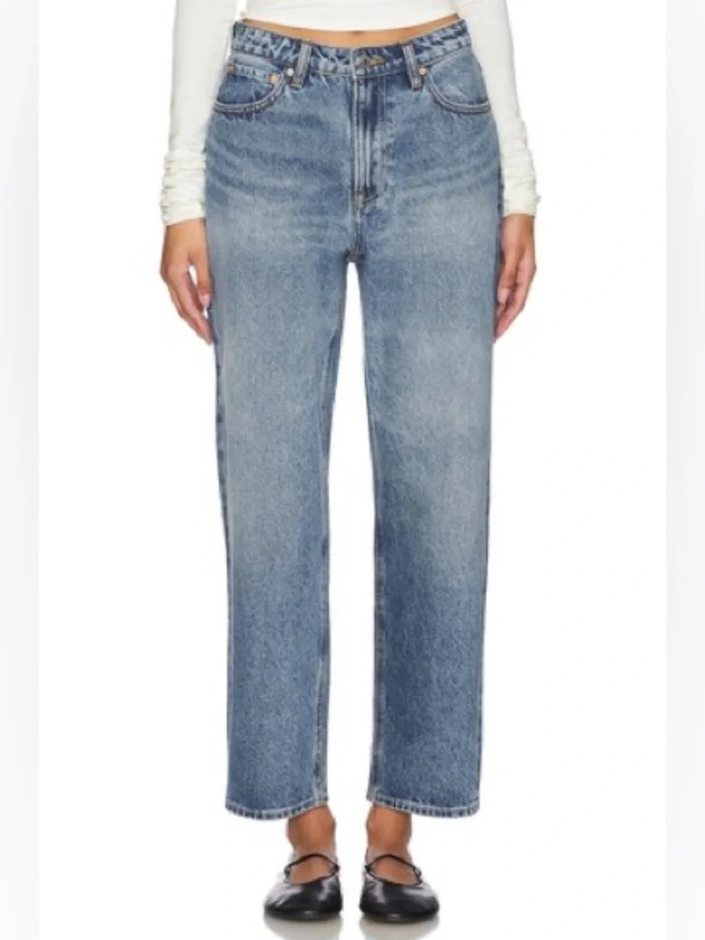 GRLFRND
The Karolina High-Rise Straight Leg Womens Jeans - Light Blue - Picture 2 of 7